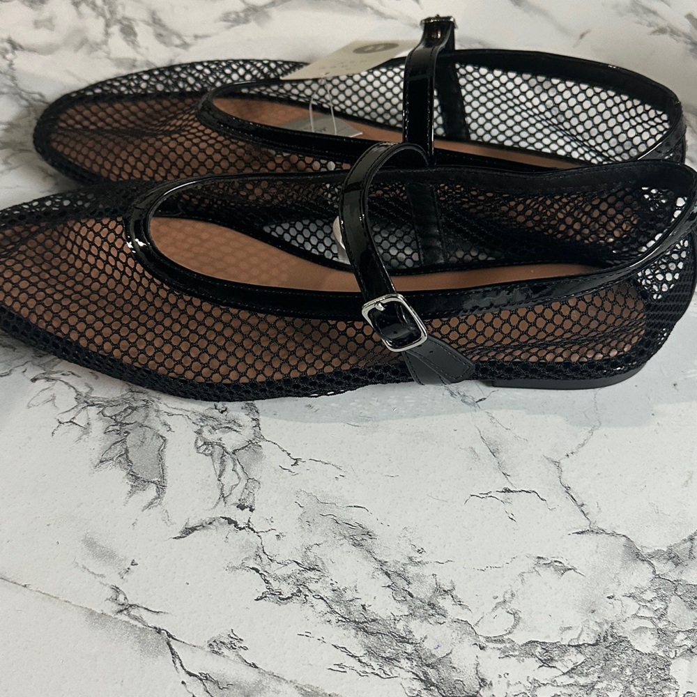 a new day Women’s Black Issa Mesh Mary Jane Flats with Memory Foam Size 11 - Picture 7 of 8